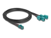 Delock - Antennkabel - Mini Fakra Z Connector (Hane) Till Fakra Z-Kontakt (Hane) - 1 M - Ral 5021, Vattenblå