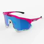 Scicon Aeroshade XL cykelglasögon pink fluo/multimirror blue