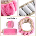 Vinterplysch rattmuff rosa överdrag fluffig ratt