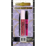 NYX Professional Makeup Ögonmakeup Mascara X-mas Vegan Sweet Glam Epic Ink Liner 1 ml + Lingerie XXL Liquid Matte Lipstick 4 On The Rise Volume 10 Stk.