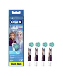 Oral B Unisex Oral-B Kids Replacement Toothbrush Heads Extra Soft - Disney Frozen, Pack of 4 - One Size