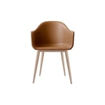 Harbour Dining Chair Wood Base Upholstered, Natural Oak/dakar 0250