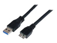 StarTech.com Câble certifié USB 3.0 A vers Micro B de 1 m - Cordon USB3 SuperSpeed USB A vers USB Micro B - M/M - Câble USB - Micro-USB de type B (M) pour USB type A (M) - USB 3.0 - 1 m - noir -...