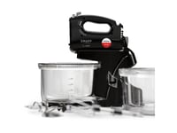 Smapp Handmixer Med 2 Skålar Svart
