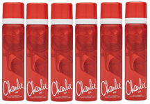 6 X Charlie Red Body spray 75ML