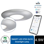 4lite WiZ WiFi & Bluetooth SMART LED CHROME(IP20) with Tuneable White GU10 Lamp