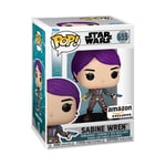 Funko Pop! Star Wars: Ahsoka TV - Sabine Wren - Glow In the Dark - Amazon Exclusive - Collectable Vinyl Figure - Gift Idea - Official Merchandise - Toys for Kids & Adults - TV Fans