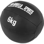 Gorilla Sports - Médecine Ball Cuir Synthétique de 1kg à 10kg - Poids : 6 kg