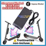 Chargeur Ninebot E25E /E45E /Es1/Es2 Trottinette électrique 42V2A pour batterie 36v Compatible Ninebot F30/F40 max G30 Xiaomi &
