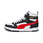 Puma Unisex Adults Rbd Game Sneakers, Puma White-High Risk Red-Puma Black-Puma Team Gold, 42.5 EU