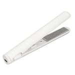 (White)Even Heating Hair Straightener Portable Flat Iron For Hair Bangs With