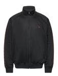 Contrast Tape Track Jkt Tops Sweat-shirts & Hoodies Sweat-shirts Black Fred Perry