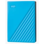 WD My Passport 4TB Portable External HDD - Blue 2.5 - USB 3.0