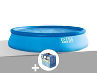 Kit piscine autoportée Intex Easy Set 4,57 x 0,84 m + Bâche à bulles