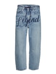 Levi's Made & Crafted Lmc Barrel Legend Boyfriend Jeans Blå [Color: MED INDIGO - WORN IN ][Sex: Women ][Sizes: 24,28 ]