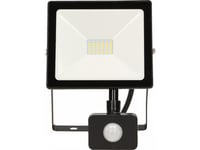 Orno Alled 20W Led-Strålkastare Med Pir, 1600Lm, Ip44, 4000K, Alu+Glas
