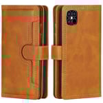Läder Plånboksfodral Multi-Slot iPhone 13 Cognac