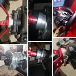 CNC Steering Wheel Adapter Plate Black 70mm For Logitech G29 G920 G923 13/14inch