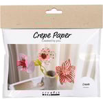 Mini DIY Kit Kräppblommor mönstrade Creativ Company