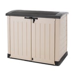 Keter Store-it-out ARC Beige & Brown 1200L Durable Plastic Garden Storage Box