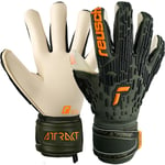 Reusch Attrakt Freegel Gold X Goalkeeper Gloves Size 7.5 desert green/shock o