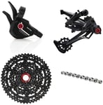 BOX Two P9 X-Wide Single Multishift Sett9-delt gruppesett, E-Bike