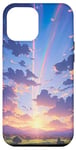 Coque pour iPhone 15 Pro Max Illustration de paysage naturel « First Light In The Morning »