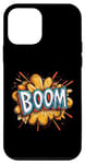 Coque pour iPhone 12 mini typographie Explosion Fort SoundEffect BoomMoment Idée