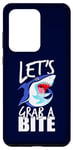 Coque pour Galaxy S20 Ultra Let's Grab A Bite Shark Graphique Humour Citation Sarcastique