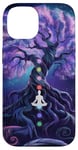 Chakra Méditation Arbre Nature Univers Éléments Coque pour iPhone 14