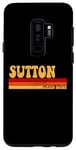 Galaxy S9+ SUTTON Name Personalized Idea Men Retro Vintage SUTTON Case