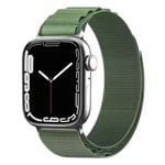 Artic Elastinen nailon ranneke Apple Watch 7 (45mm) - Army