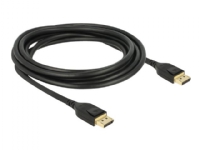Delock - DisplayPort-kabel - DisplayPort (hane) till DisplayPort (hane) - DisplayPort 1.4 - 3 m - stöd för 8K - svart