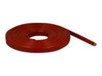 Delock Fire-Proof Sleeving Silicone-Coated - Böjligt kabelrör - 10 m - röd
