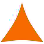 Solsegel oxfordtyg trekantigt 3x3x3 m orange