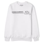 Spongebob Squarepants Sprinting Through The Sea Unisex Sweatshirt - White - L