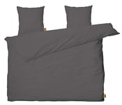 Juna, Cube Bed Linen Dark Grey 200 x 220 cm DK Housse de Couette de lit, Gris foncé, Unisexe Adulte