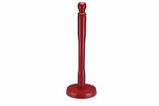 Wooden Kitchen Paper Towel Tissue Roll Holder Stand Red 35cm