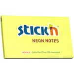 Notisblock 76x127 100 Blad Neon Gul