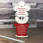 Novelty Wood Flower Gift For Valentines Day Anniversary Present Girlfriend Wife