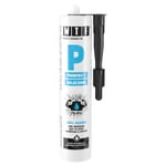 WTF P Perfect Silicone silikon badrum utomhus svart 310 ml