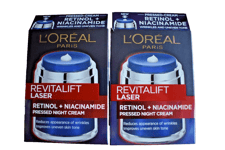 2X L'Oreal Revitalift Laser Pressed Night Cream 50ml Each.