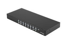 StarTech.com 1U hyllmonterbart USB KVM-switch-paket med 16 portar, OSD och kablar - omkopplare för tangentbord/video/mus - 16 portar