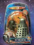 3rd Doctor Who Third Death to the Daleks Machine Gun Classic 5” Twin Figure Set