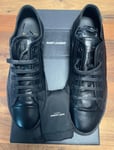 Saint Laurent Ysl Retro Black Low-Top Catwalk Sneakers Shoes Trainers 41