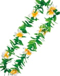 Tropisk Hawaiikrans med Vita och Gula Plumeria