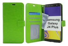 Crazy Horse Wallet Samsung Galaxy J4 Plus (J415FN/DS) (Grön)