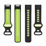 Twin urheilu kellon ranneke Fitbit Charge 6 - Musta/lime