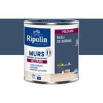 RIPOLIN Peinture aspect Velours - 0,5L Bleu de Bering Ripolin