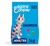 Edgard & Cooper Croquettes pour Chat Adulte Stérilisé ou Actif sans Cereales Nourriture Naturelle Alimentation Saine savoureuse et équilibrée, Protéines de qualité (2 kg, Saumon)